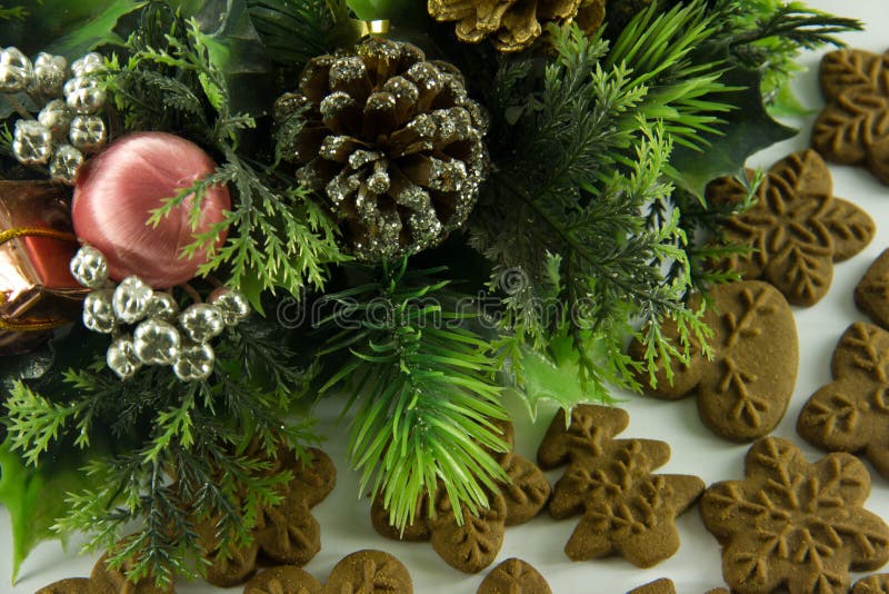 Green christmas garland