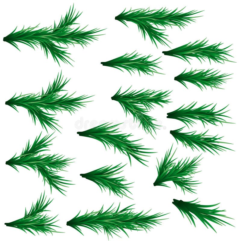 Green Christmas Tree Cutout Isolated Shape Constructor Stock Vector Illustration of vector