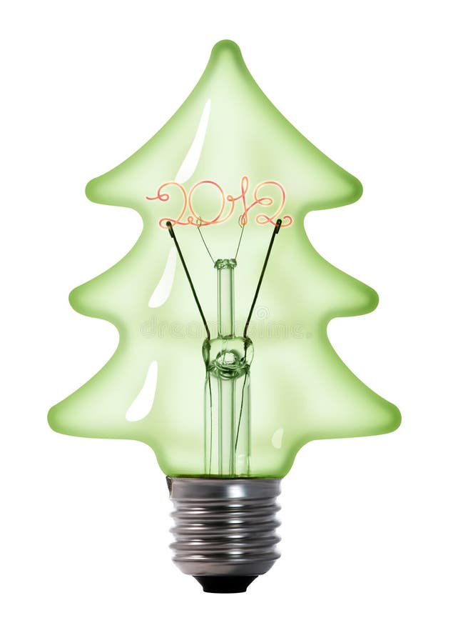 Christmas Tree Light Bulb Green Stock Vector Illustration of transparent, idea 7198244