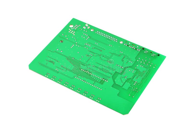Green circuit board stock image Green circuit board stock image