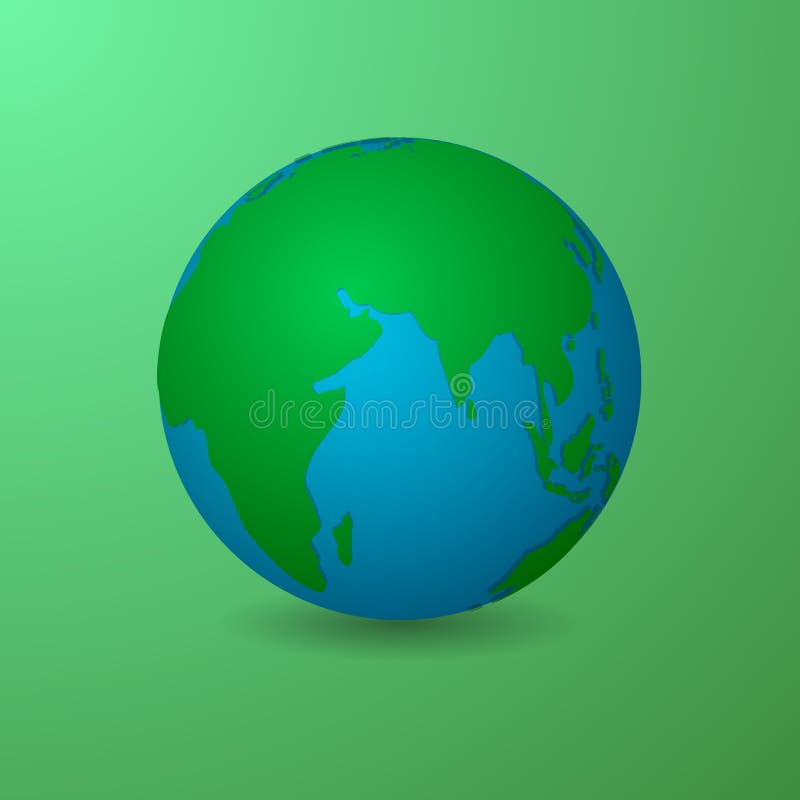Green and clean earth material design royalty free illustration