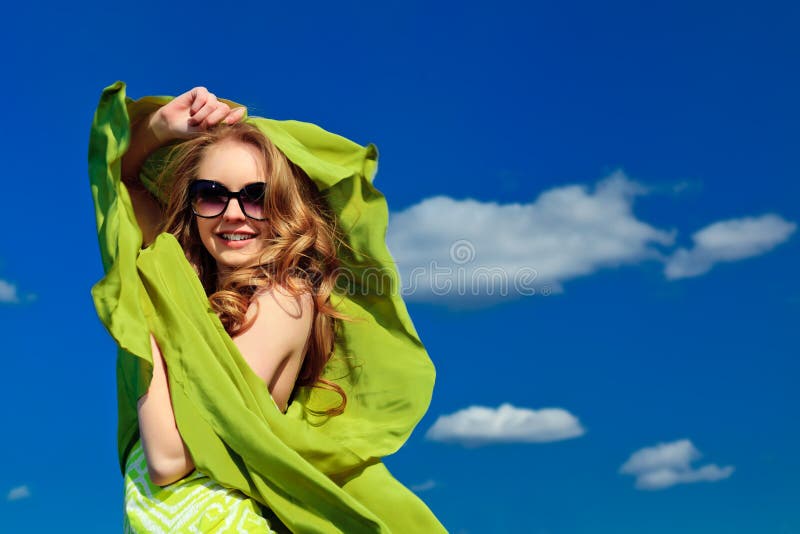 Green clothes stock image. Image of pretty, fashion, glasses - 19783393