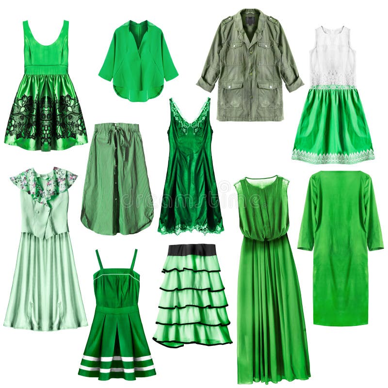 Green clothes isolated stock image. Image of dressing - 98067359