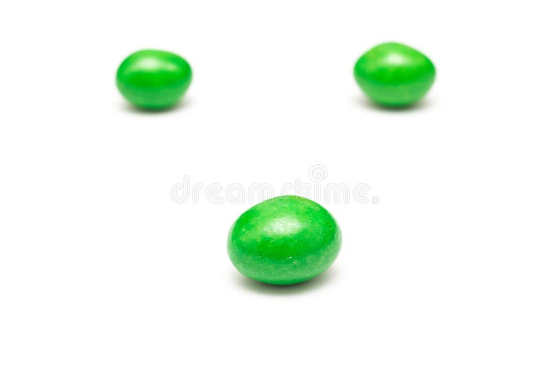 Green Coated Chocolate Candy Stock Image Image of party, crunchy