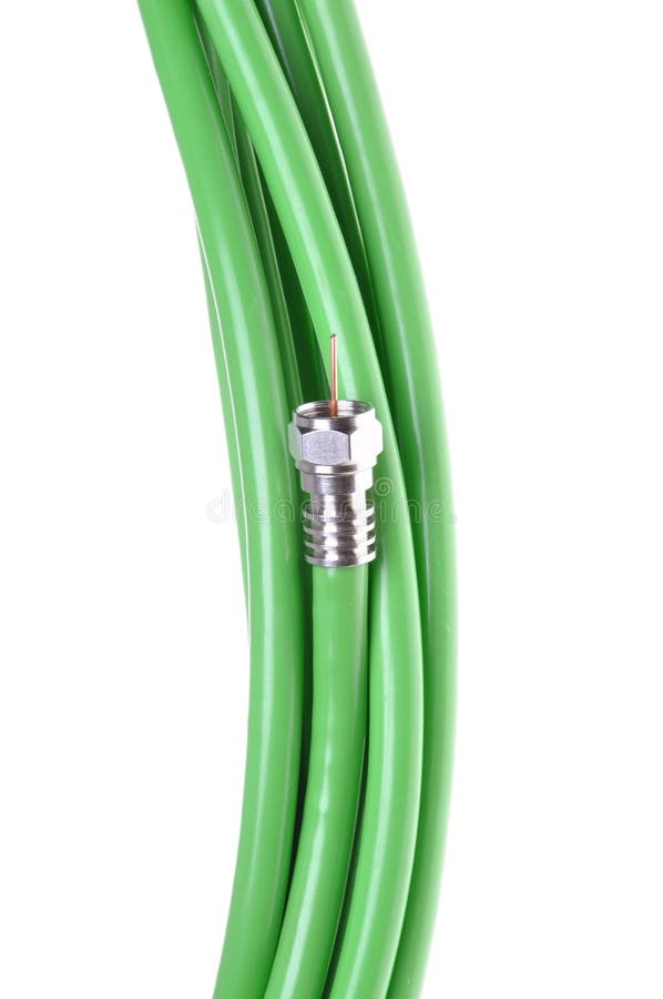 Single Coaxial Green Cable Connector Stock Photos Free & RoyaltyFree