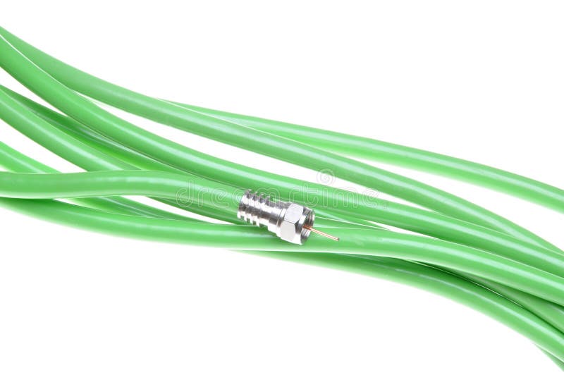 Single Coaxial Green Cable Connector Stock Photos Free & RoyaltyFree
