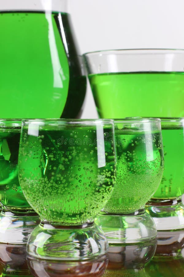 Green Cocktail In Cup Glass Stock Photo Image of refreshing, cool