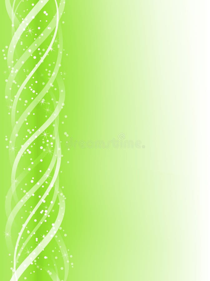 Green Colorful Glowing Lines royalty free illustration