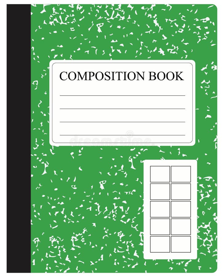 Green Composition Book stock vector. Illustration of back 38785650