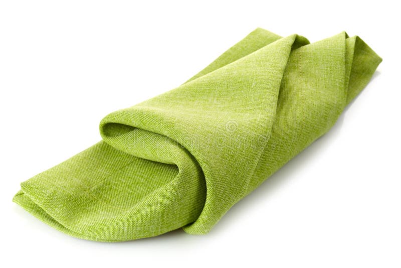 Green cotton napkin stock image. Image of fiber, object 33707767