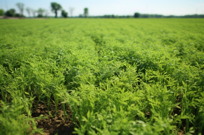 Green cover crops, common soil amendment royalty free stock images