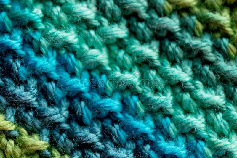 Green Crochet Yarn Rows stock image. Image of crochets 91078361