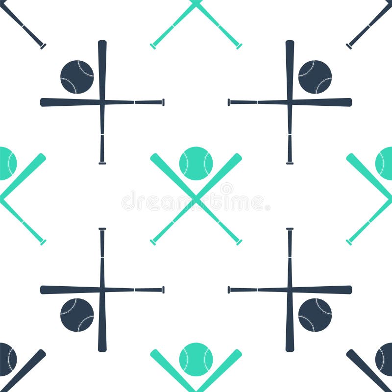 softball bats crossed clipart row