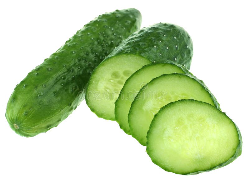 Green cucumber stock images