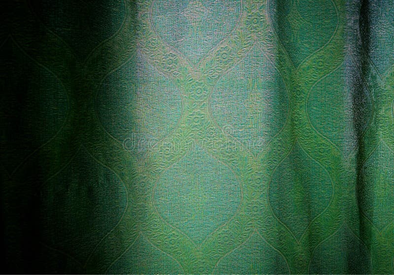 Green Curtains Fabric Texture Backdrop Stock Image - Image of curtains