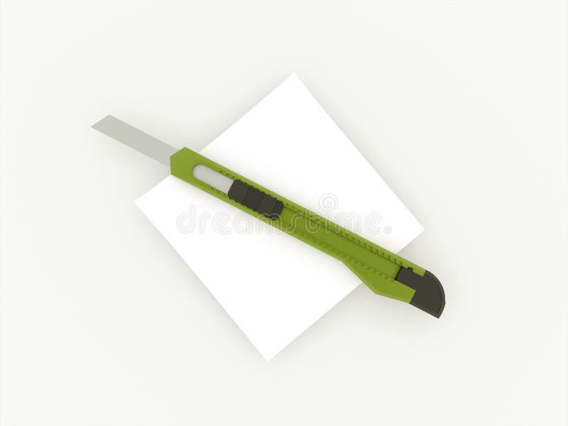 Green Cutter Paper Rendered Stock Illustrations 2 Green Cutter Paper
