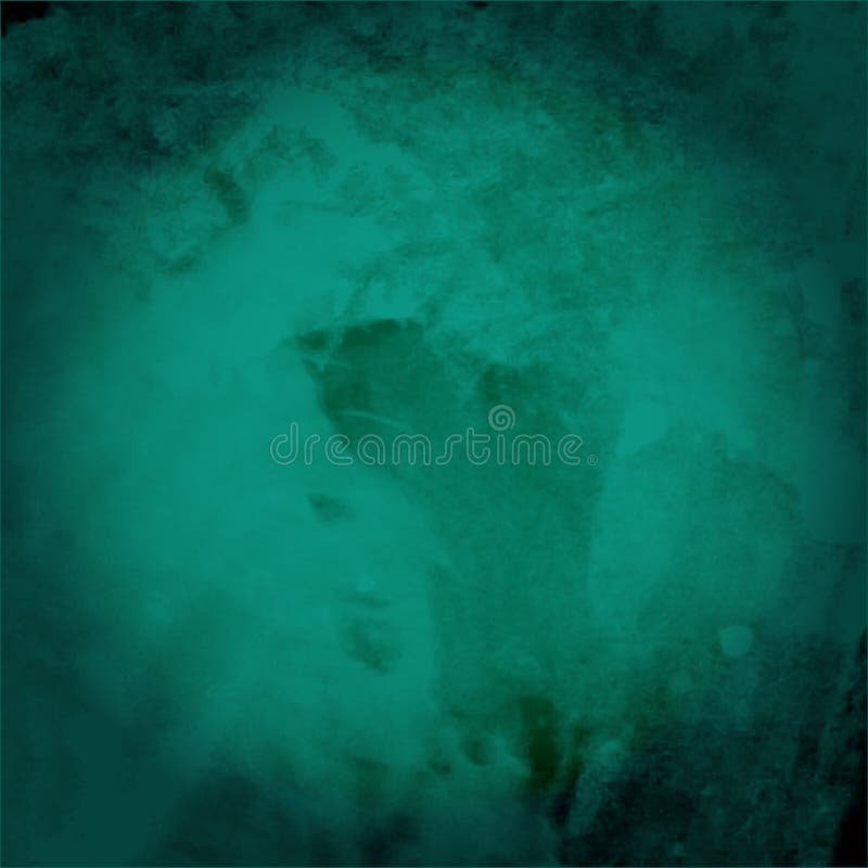 Green Dark Watercolor Abstract Vector Background. Stock Vector