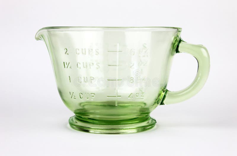 Glass Measuring Cup Stock Photo - Download Image Now - Front View