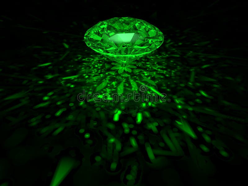 Green diamond stock illustration. Illustration of precious 6402374