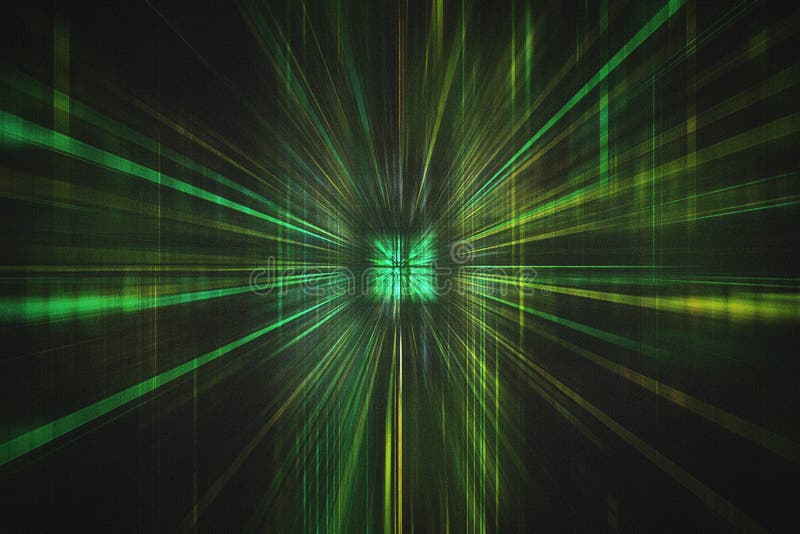 Green Digital Motion Zoom Abstract Technology Background Stock