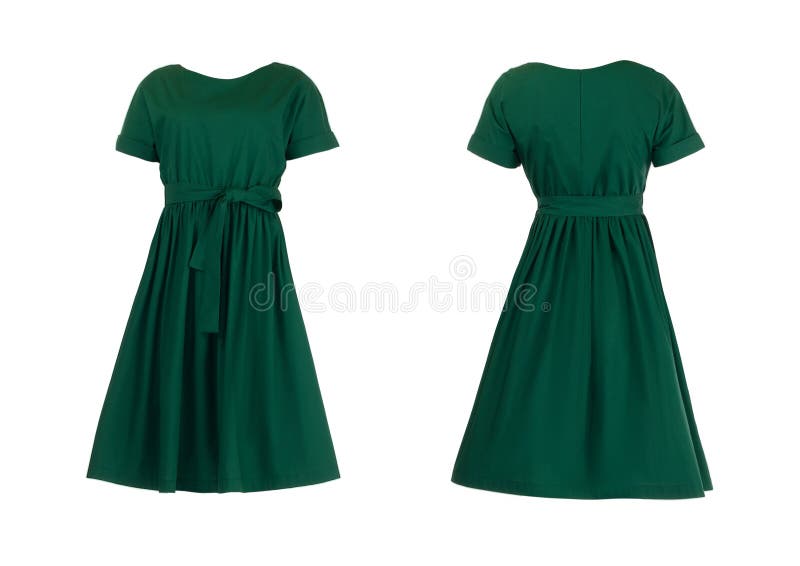 Green Dress Isolated on White Stock Photo Image of classic, evening