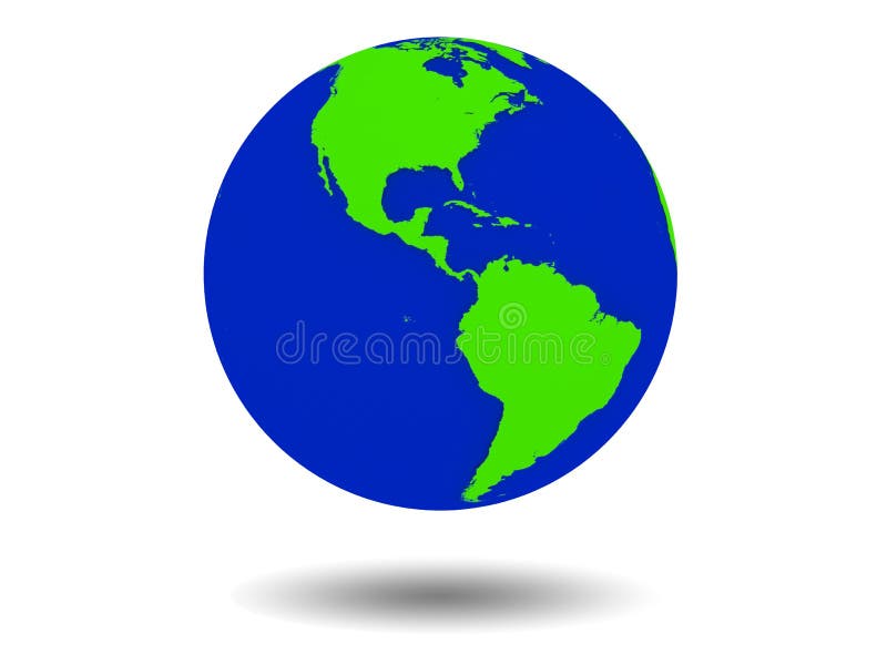 Green Earth stock illustration