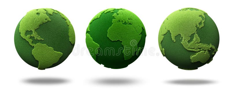 Green earth vector illustration