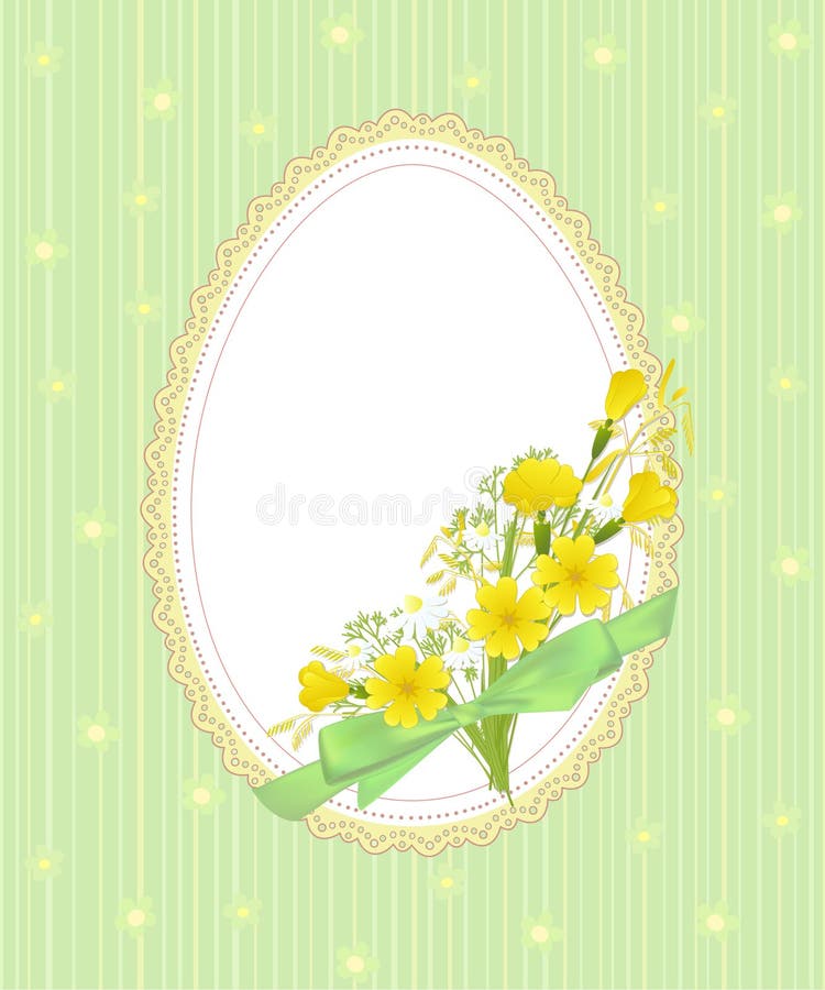 Green easter card