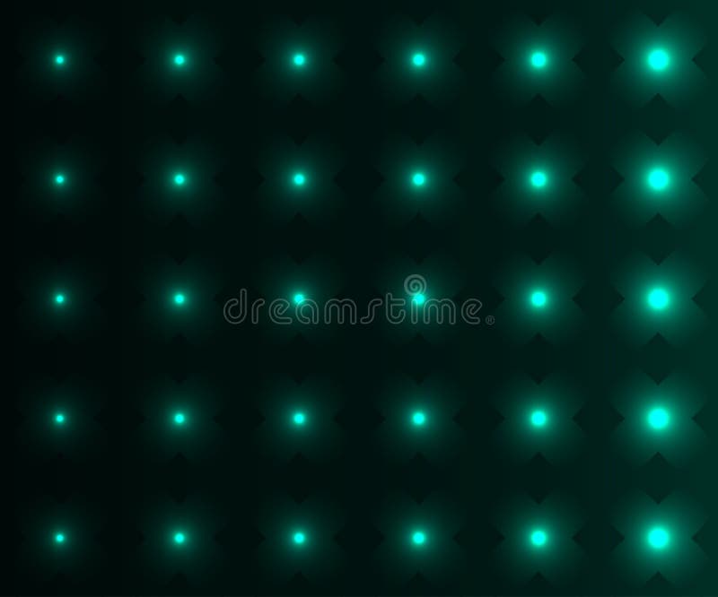 Green and Emerald Shades Gradiend and Sparkling Flowers Background