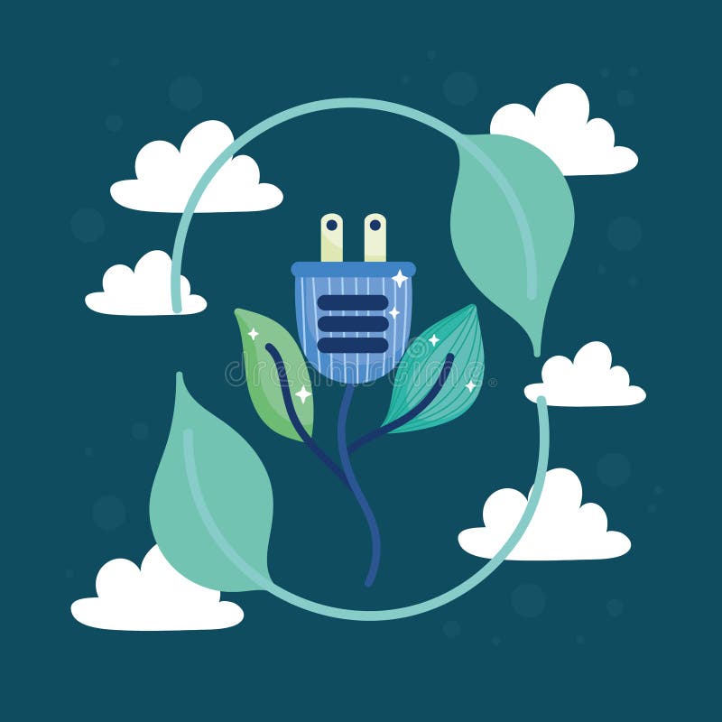 Green energy sticker stock vector. Illustration of grow 218792978