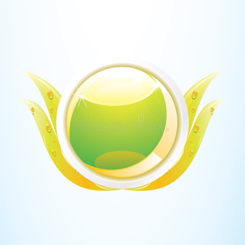 Green environmental nature icon