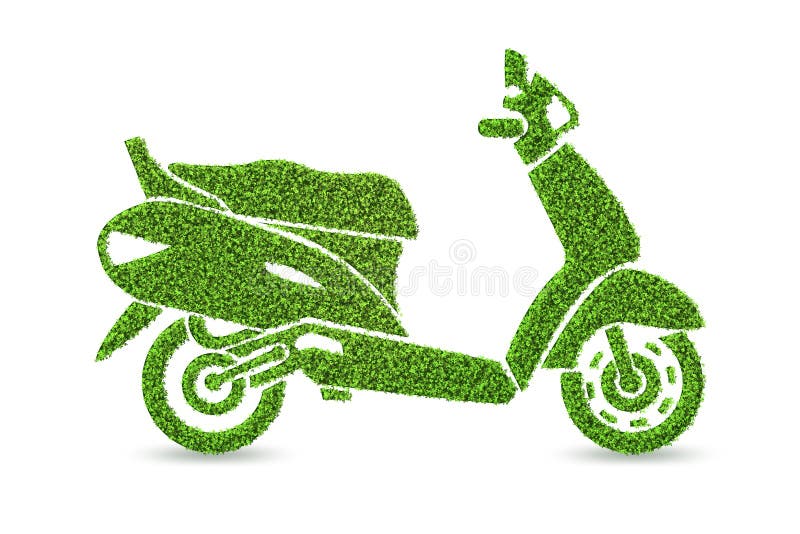 The Green Environmentally Friendly Vehicle Concept 3d Rendering Stock