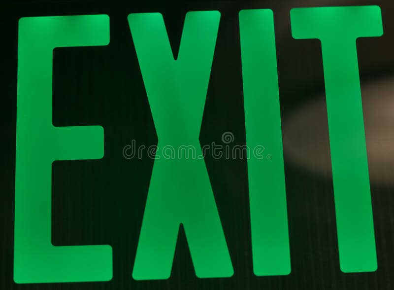 Green Exit Sign