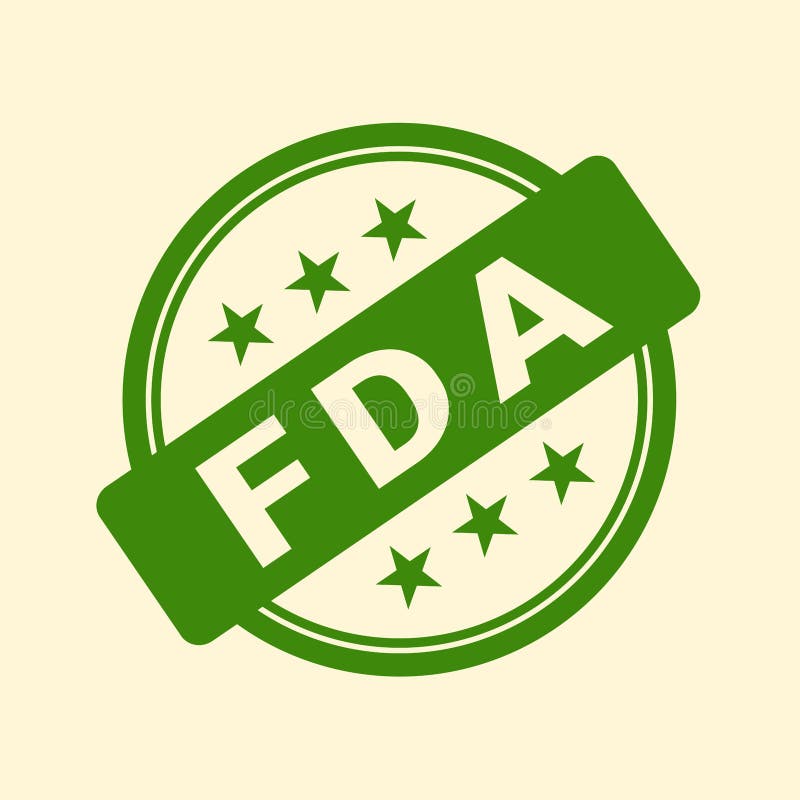 Green FDA Rubber Stamp - Food And Drug Administration And Positive ...