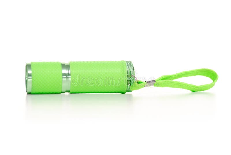 Green flashlight energy stock image. Image of lantern 123212305