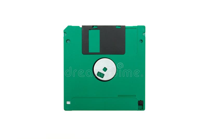 Green floppy disk