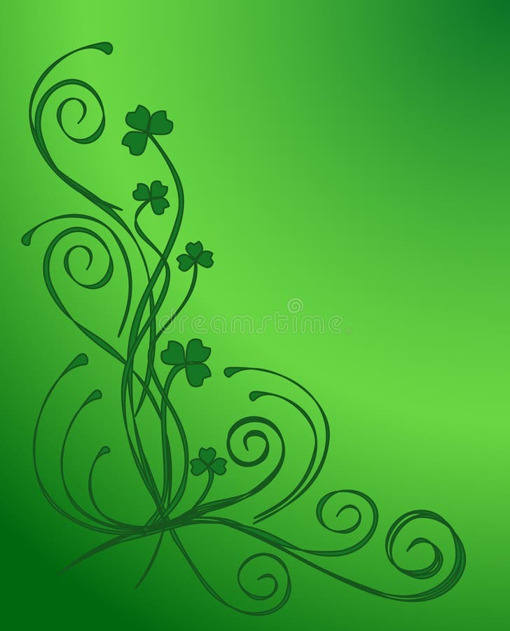 Green floral background