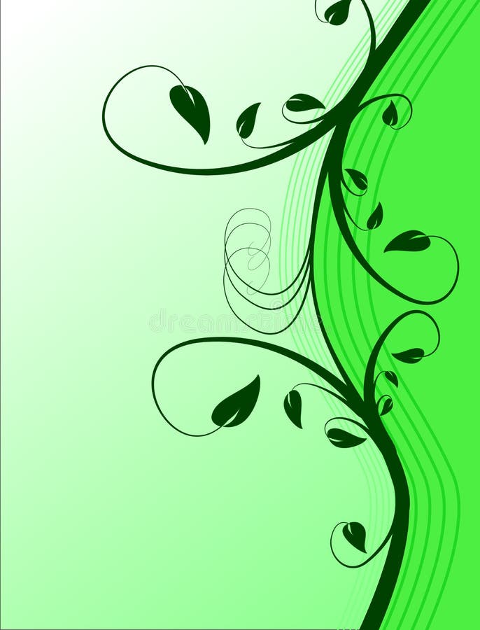 Green Floral Background