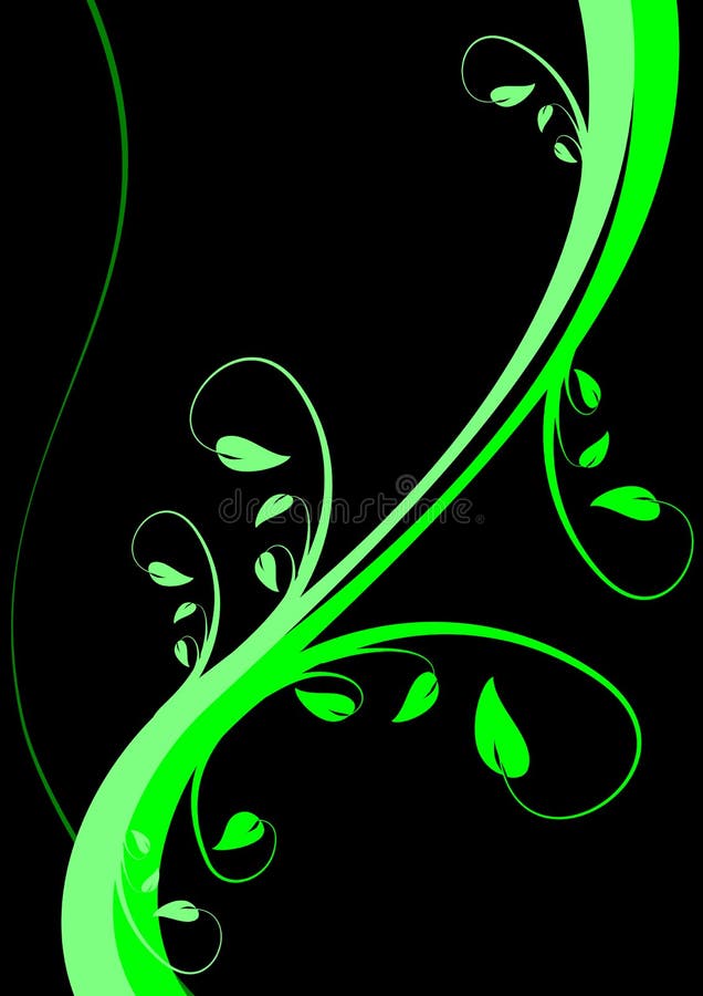 Green Floral Background