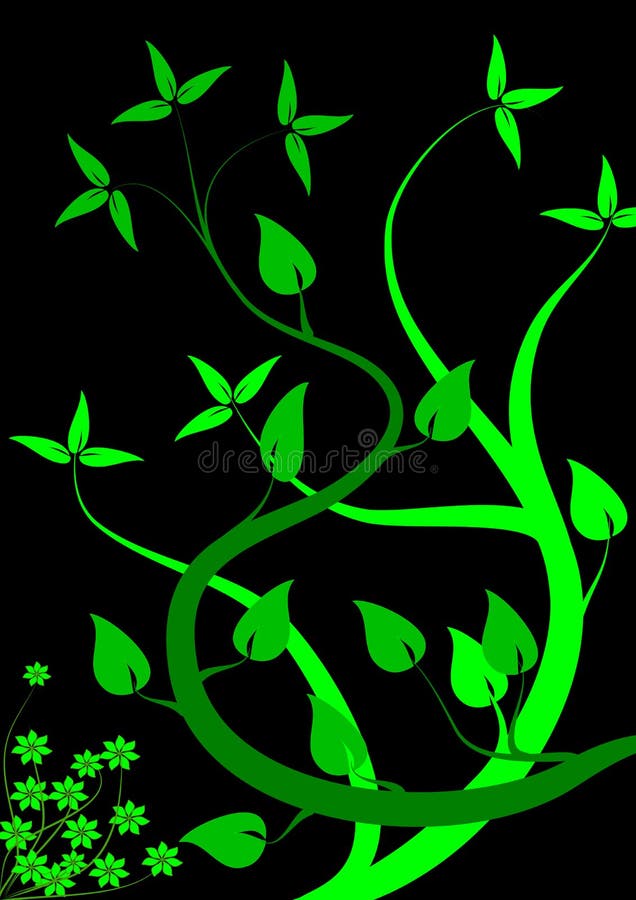 Green Floral Background