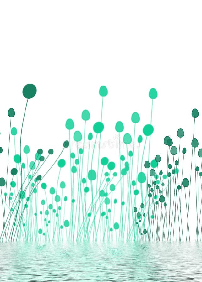 Green Floral Background stock illustration. Illustration of springtime