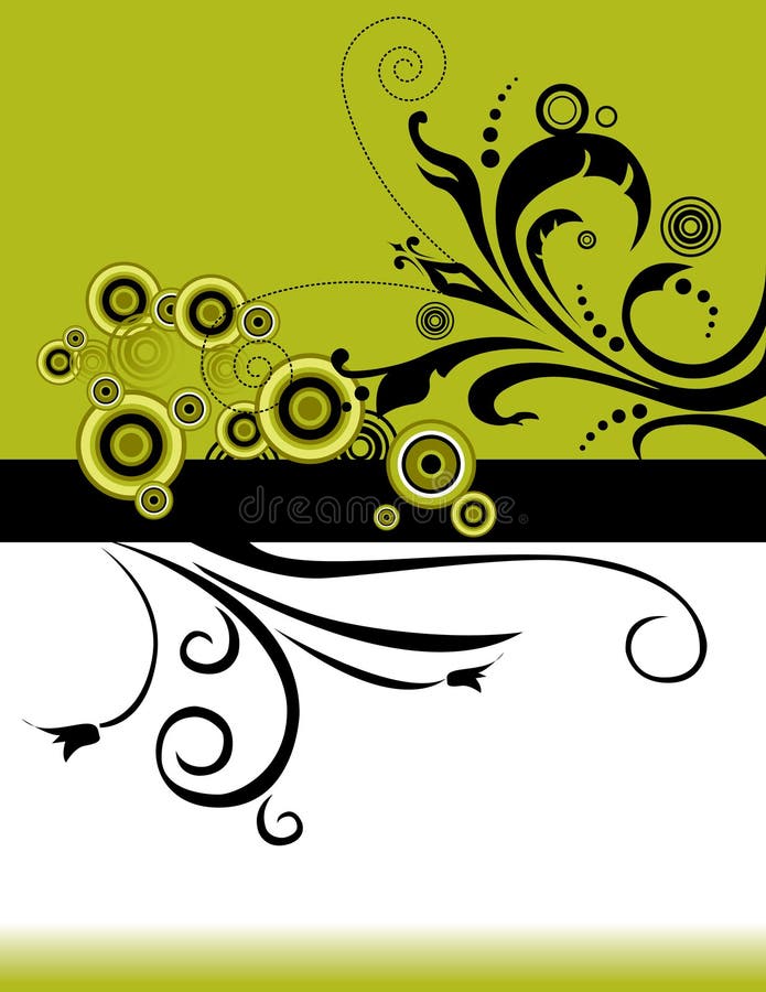 Green floral background