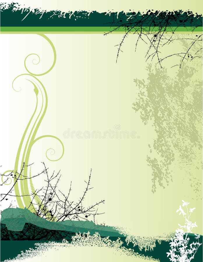 Green Floral Background