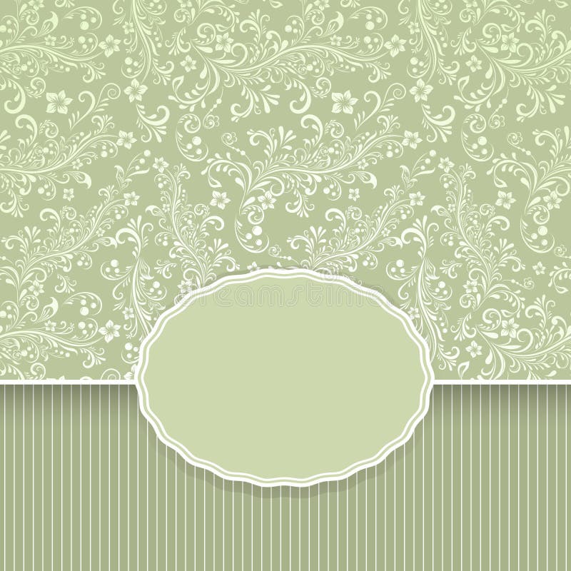 Green floral background stock vector. Illustration of green 31087631