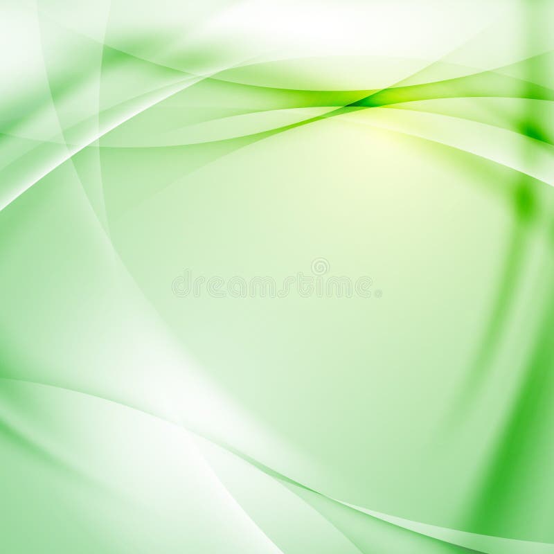 Green Folder Swoosh Line Abstract Background Stock Vector