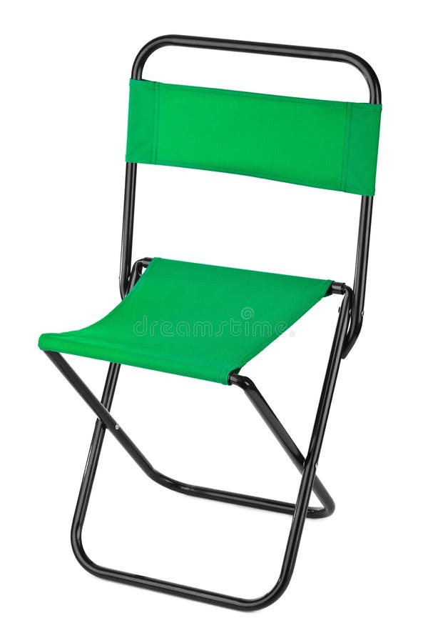 Green Folding Chair Isolated Stock Photo Image of picnic, seat 129636202