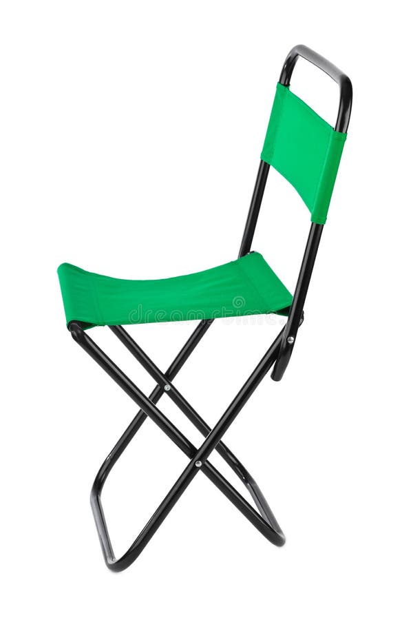 Green Folding Chair Isolated Stock Photo Image of picnic, seat 129636202