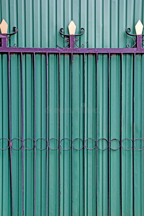 Folding doors,Iron Door stock photo. Image of background 22230162