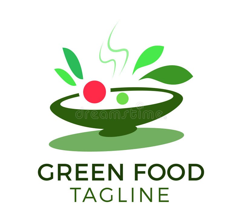 Green Food Vector Logo Template Design Stock Vector Illustration of