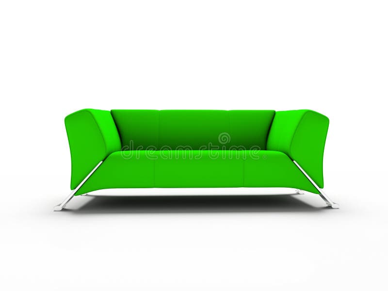 Green furniture royalty free illustration